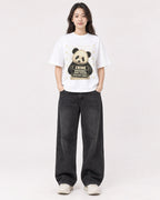 Mockup Boxy Heavyweight Tee White female full-body 03