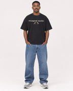 Mockup Boxy Heavyweight Tee Black male full-body 14