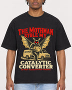 Mockup Boxy Heavyweight Tee Black male close-up 05