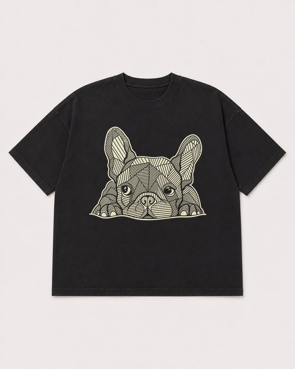 Mockup Boxy Heavyweight Tee Black product