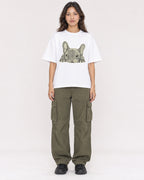 Mockup Boxy Heavyweight Tee White female full-body 02