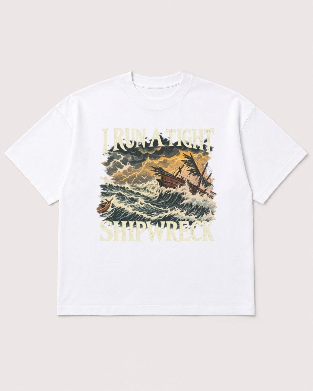 Mockup Boxy Heavyweight Tee White product