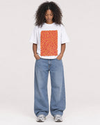 Mockup Boxy Heavyweight Tee White female full-body 05