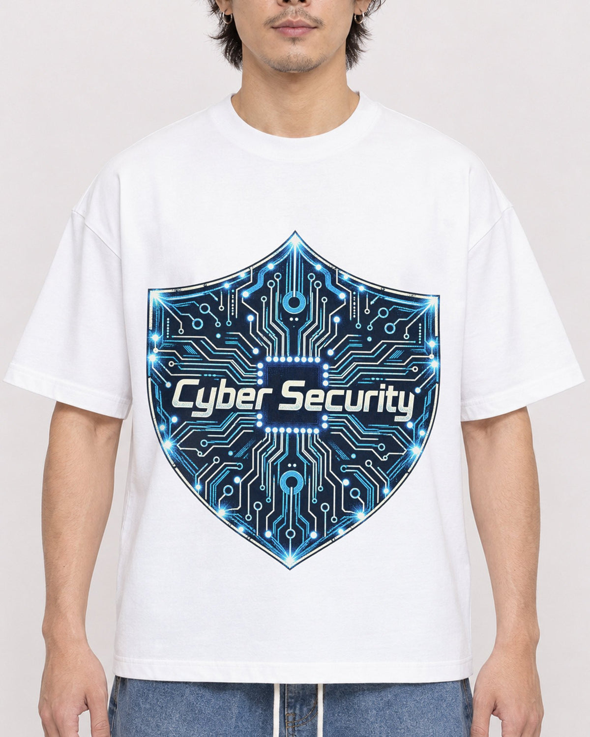 Mockup Boxy Heavyweight Tee White male close-up 03