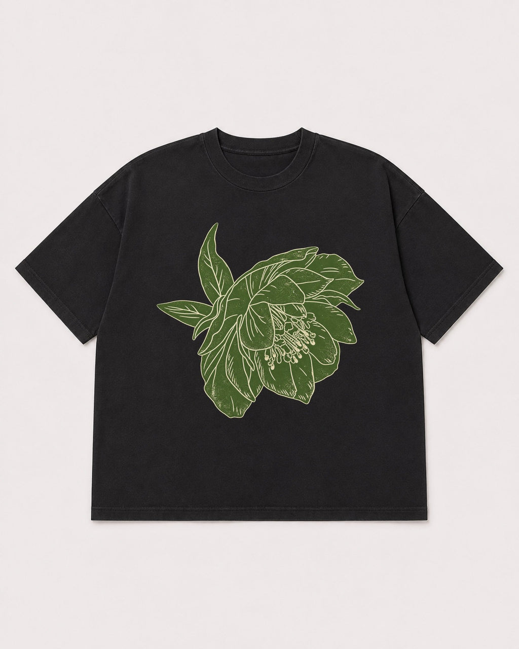Mockup Boxy Heavyweight Tee Black product