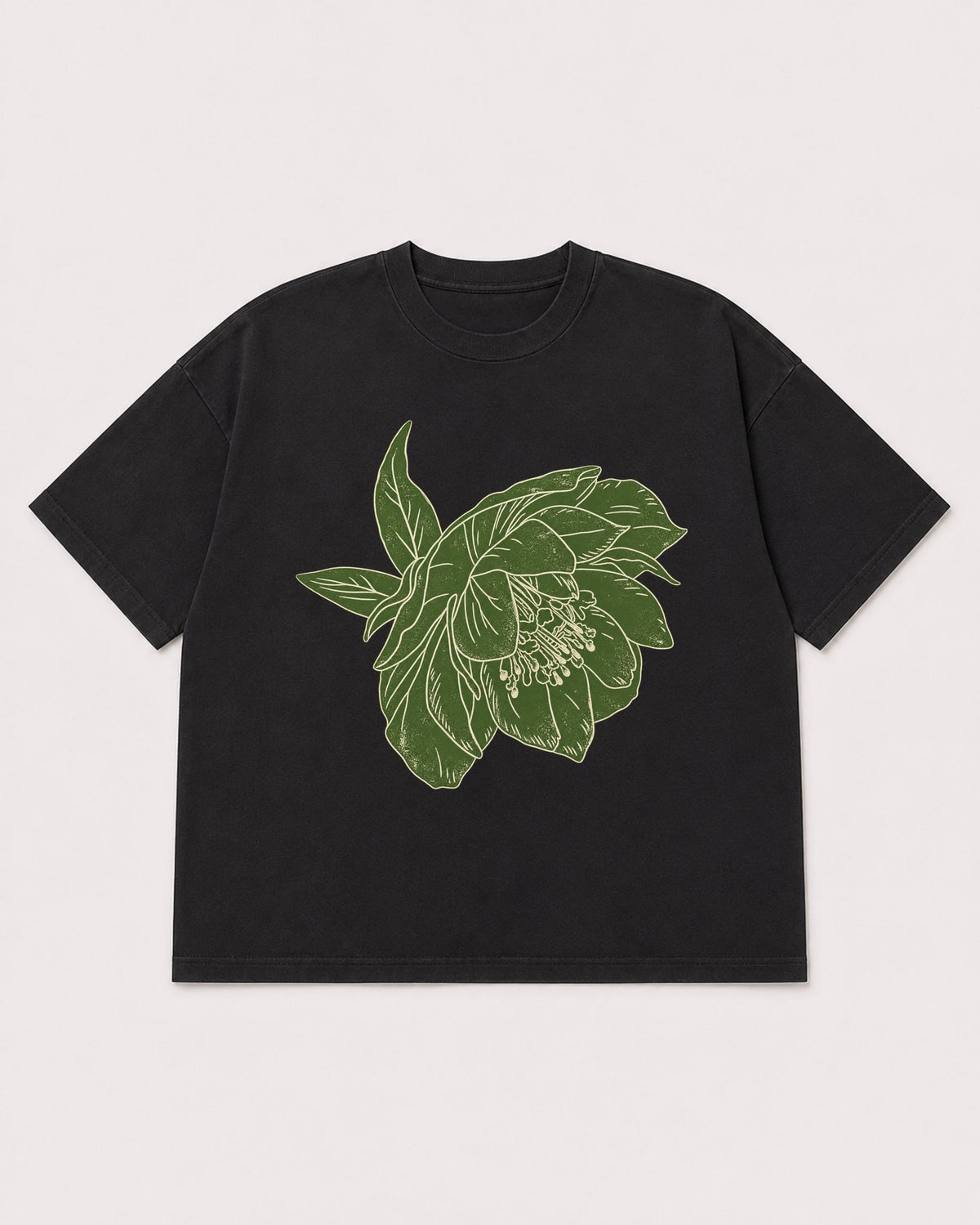 Mockup Boxy Heavyweight Tee Black product
