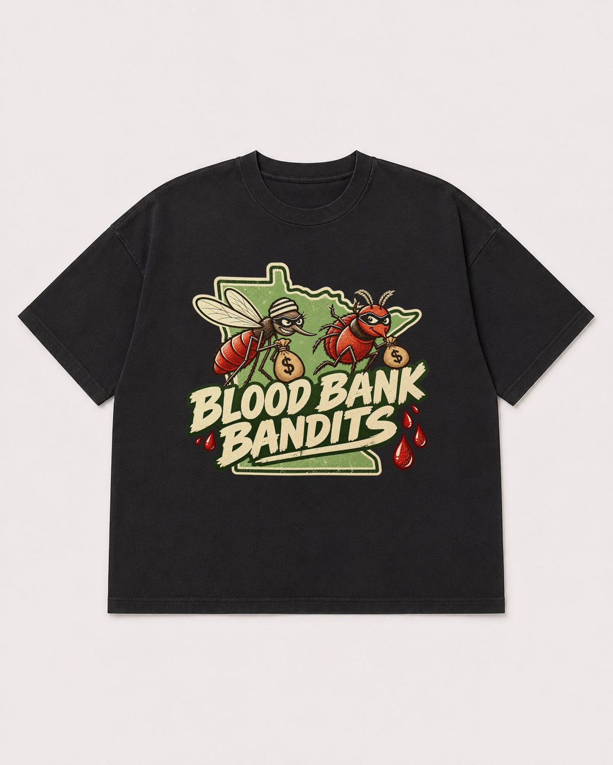Mockup Boxy Heavyweight Tee Black product