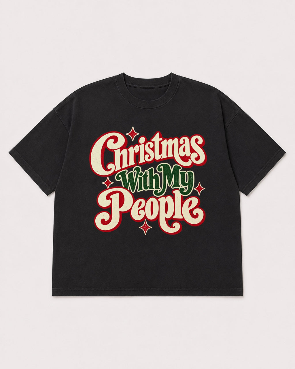 Mockup Boxy Heavyweight Tee Black product
