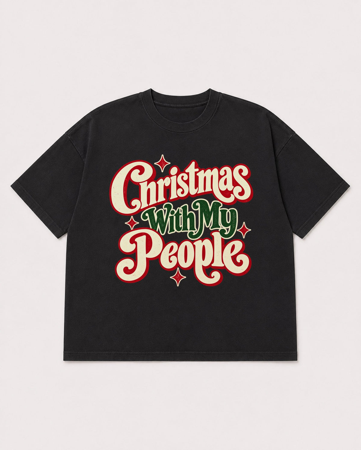Mockup Boxy Heavyweight Tee Black product