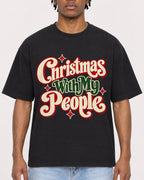 Mockup Boxy Heavyweight Tee Black male close-up 05