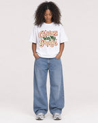 Mockup Boxy Heavyweight Tee White female full-body 05