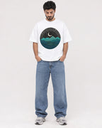 Mockup Boxy Heavyweight Tee White male full-body 07