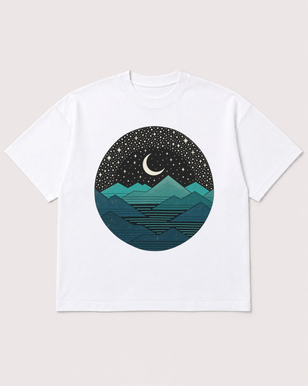 Mockup Boxy Heavyweight Tee White product