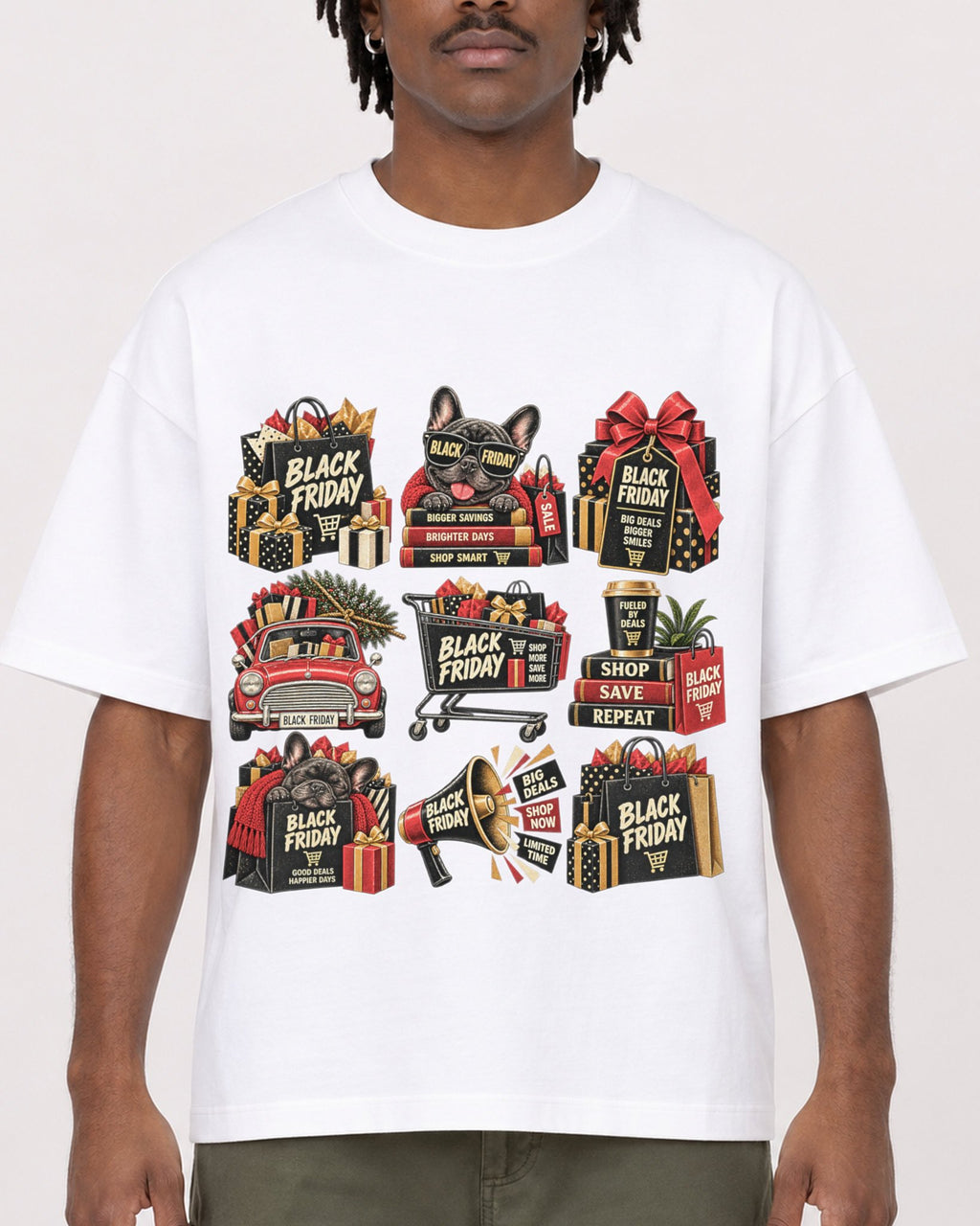 Mockup Boxy Heavyweight Tee White male close-up 04