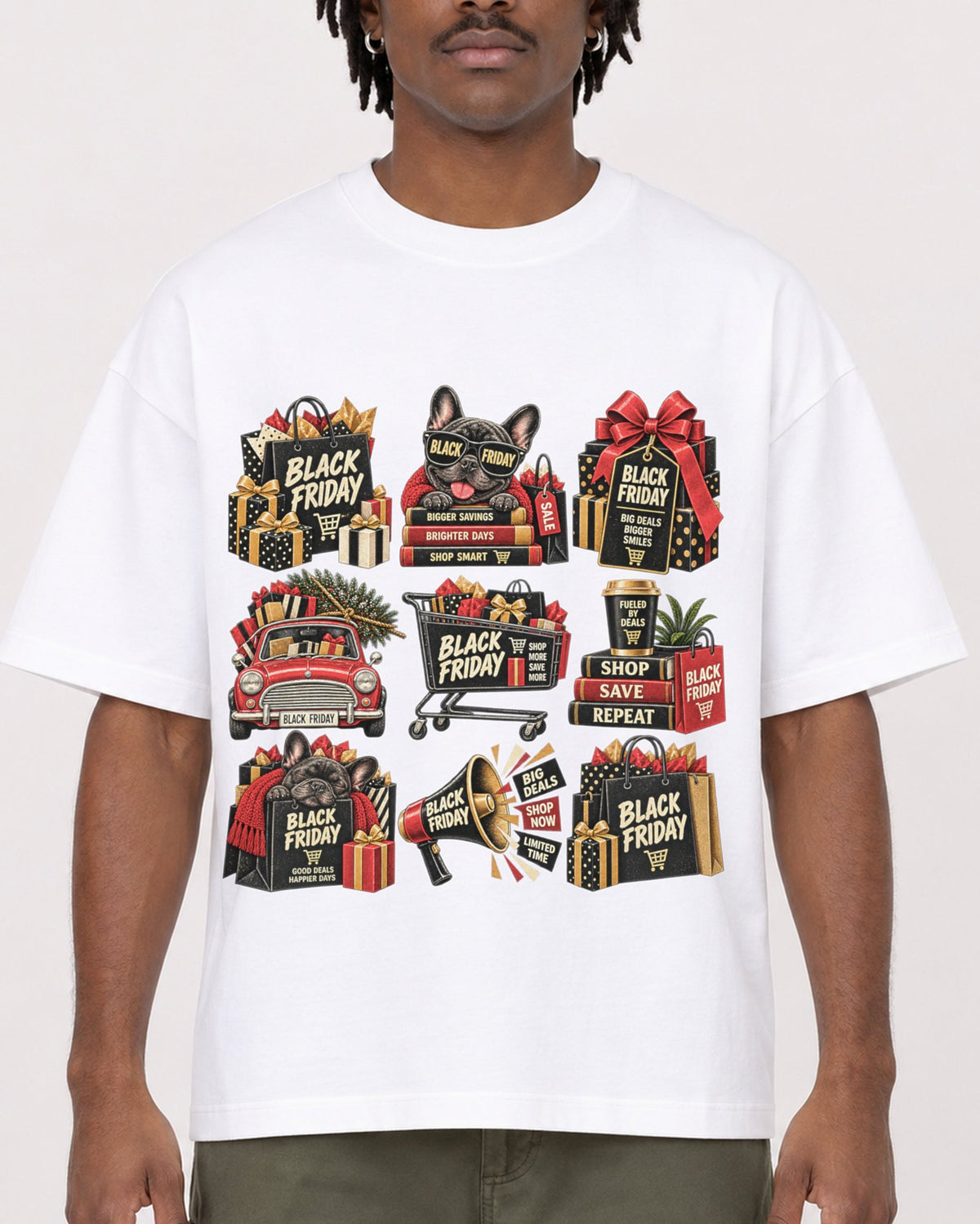 Mockup Boxy Heavyweight Tee White male close-up 04