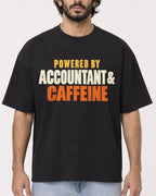 Mockup Boxy Heavyweight Tee Black male close-up 17