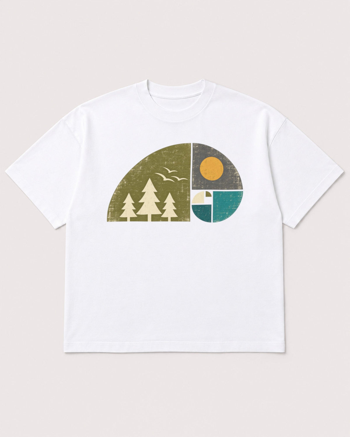 Mockup Boxy Heavyweight Tee White product