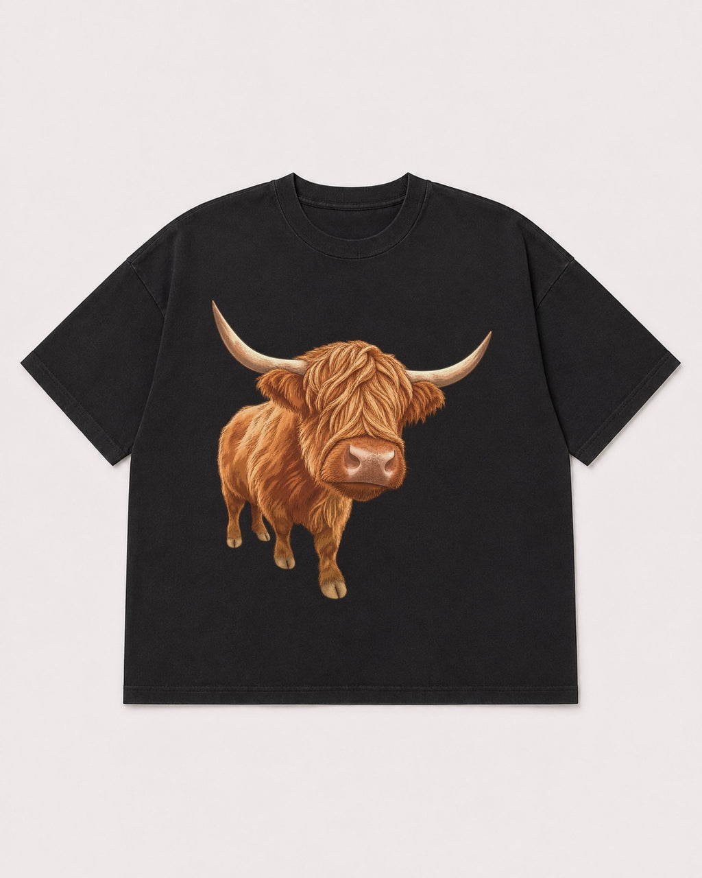 Mockup Boxy Heavyweight Tee Black product