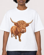 Mockup Boxy Heavyweight Tee White female close-up 14