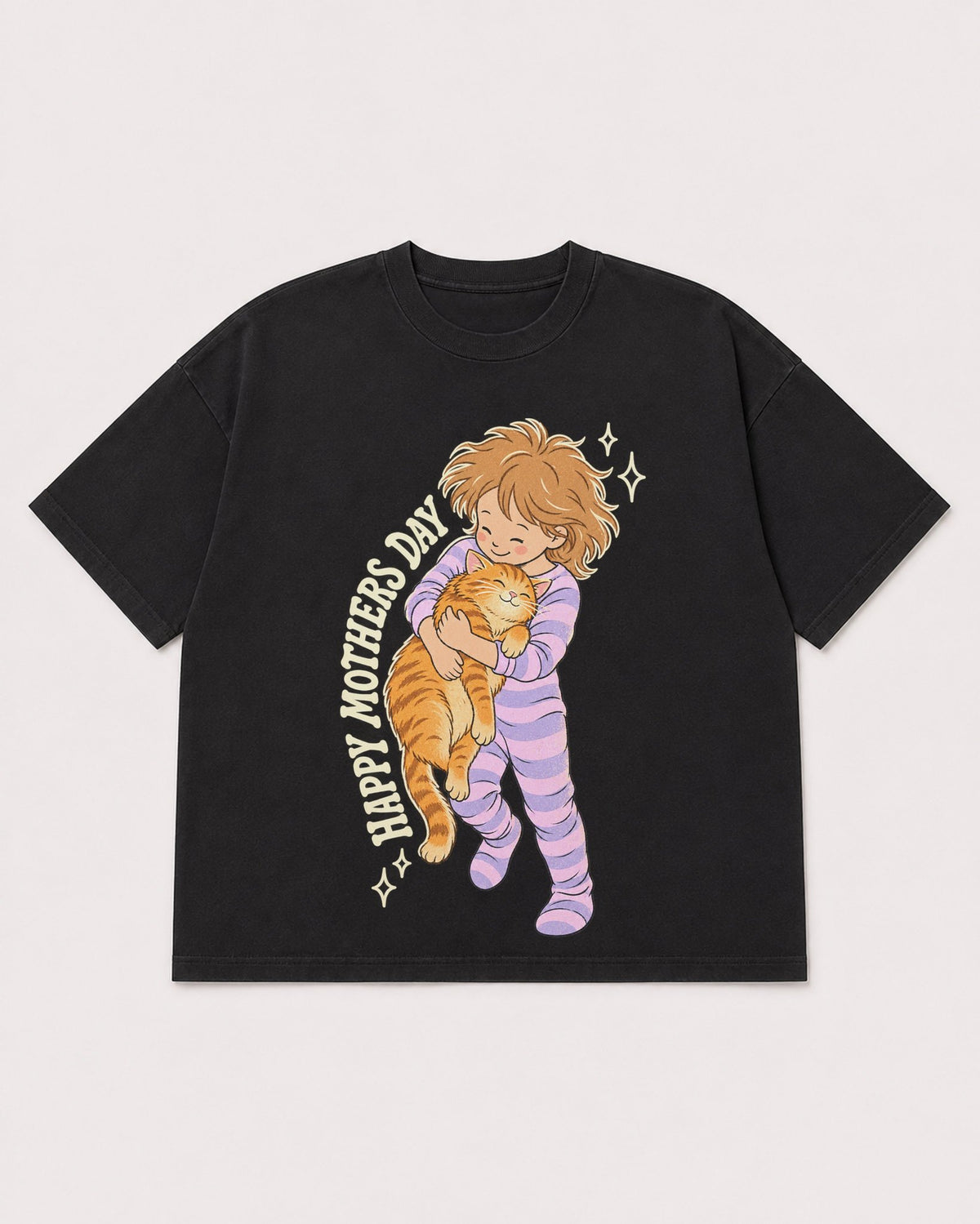 Mockup Boxy Heavyweight Tee Black product