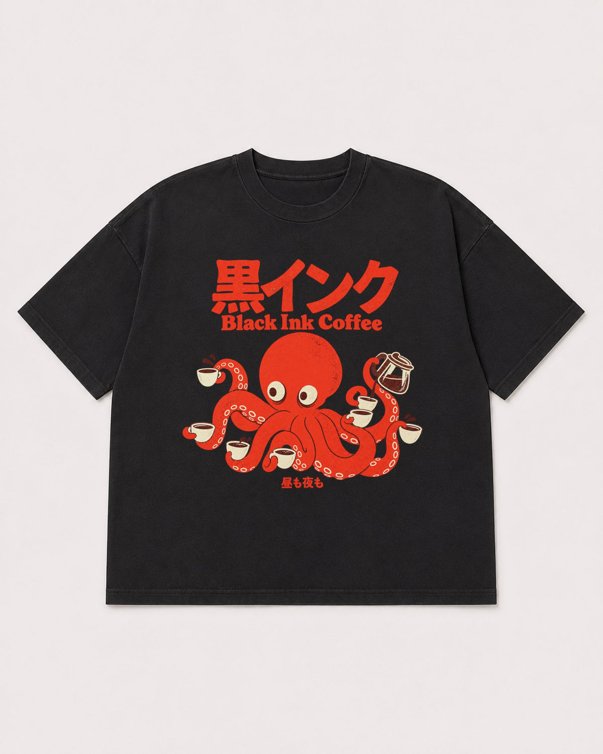 Mockup Boxy Heavyweight Tee Black product