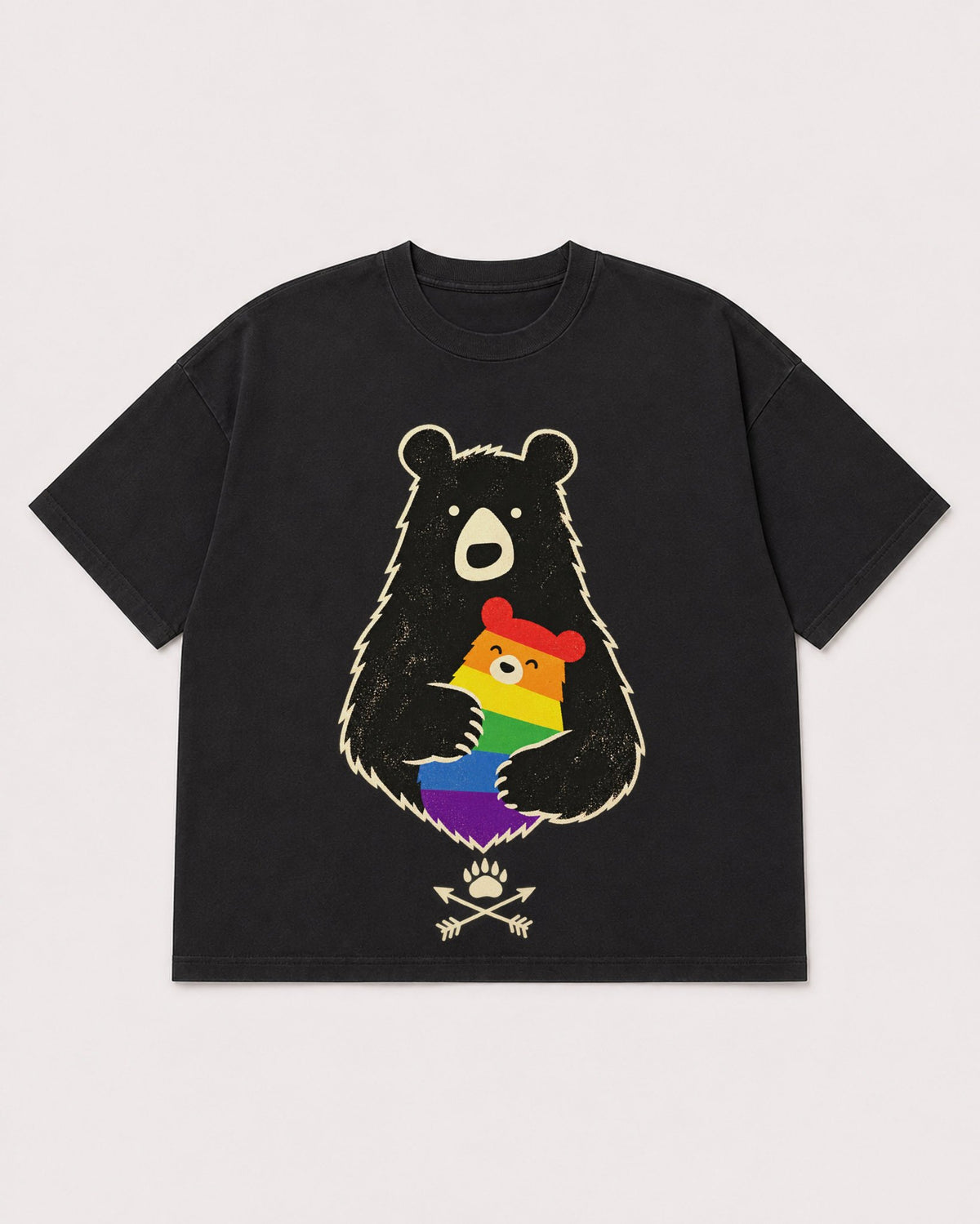Mockup Boxy Heavyweight Tee Black product