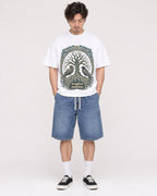 Mockup Boxy Heavyweight Tee White male full-body 03