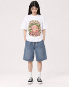 Mockup Boxy Heavyweight Tee White female full-body 01