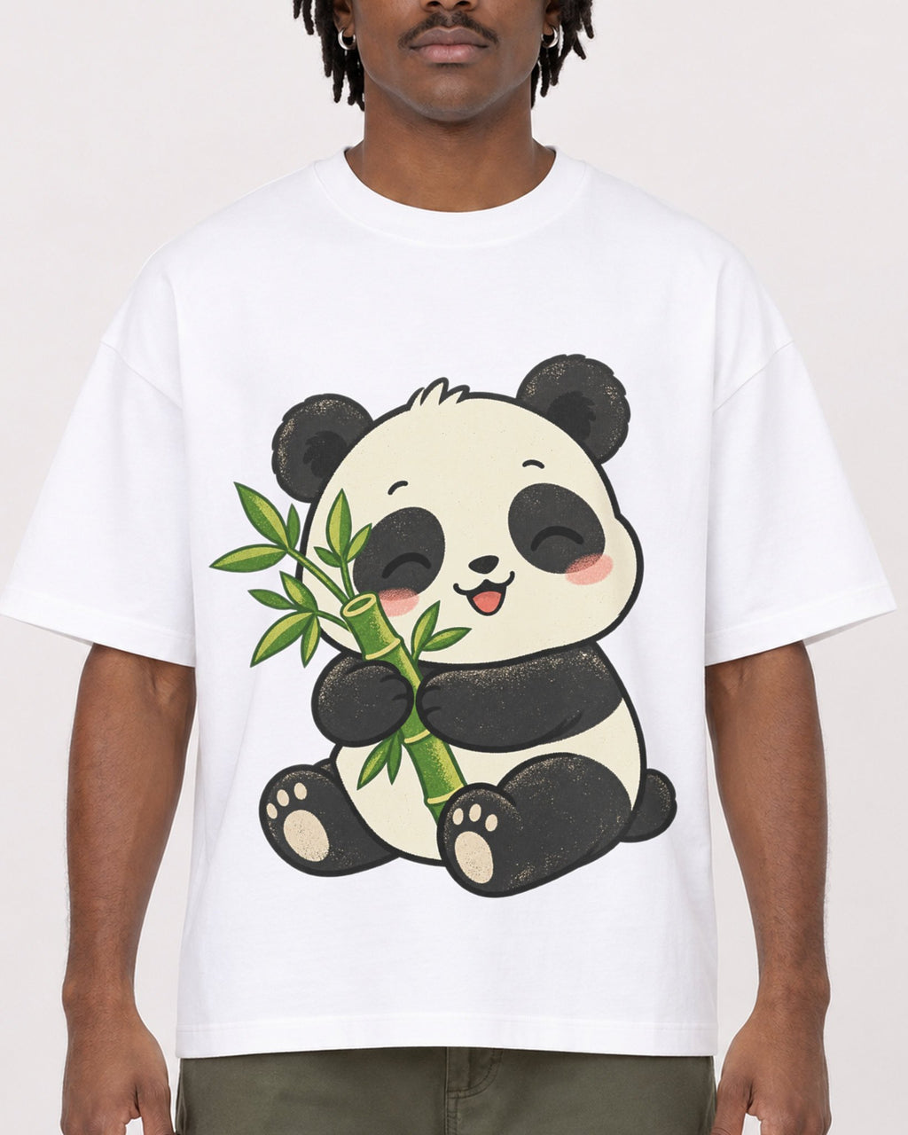 Mockup Boxy Heavyweight Tee White male close-up 04