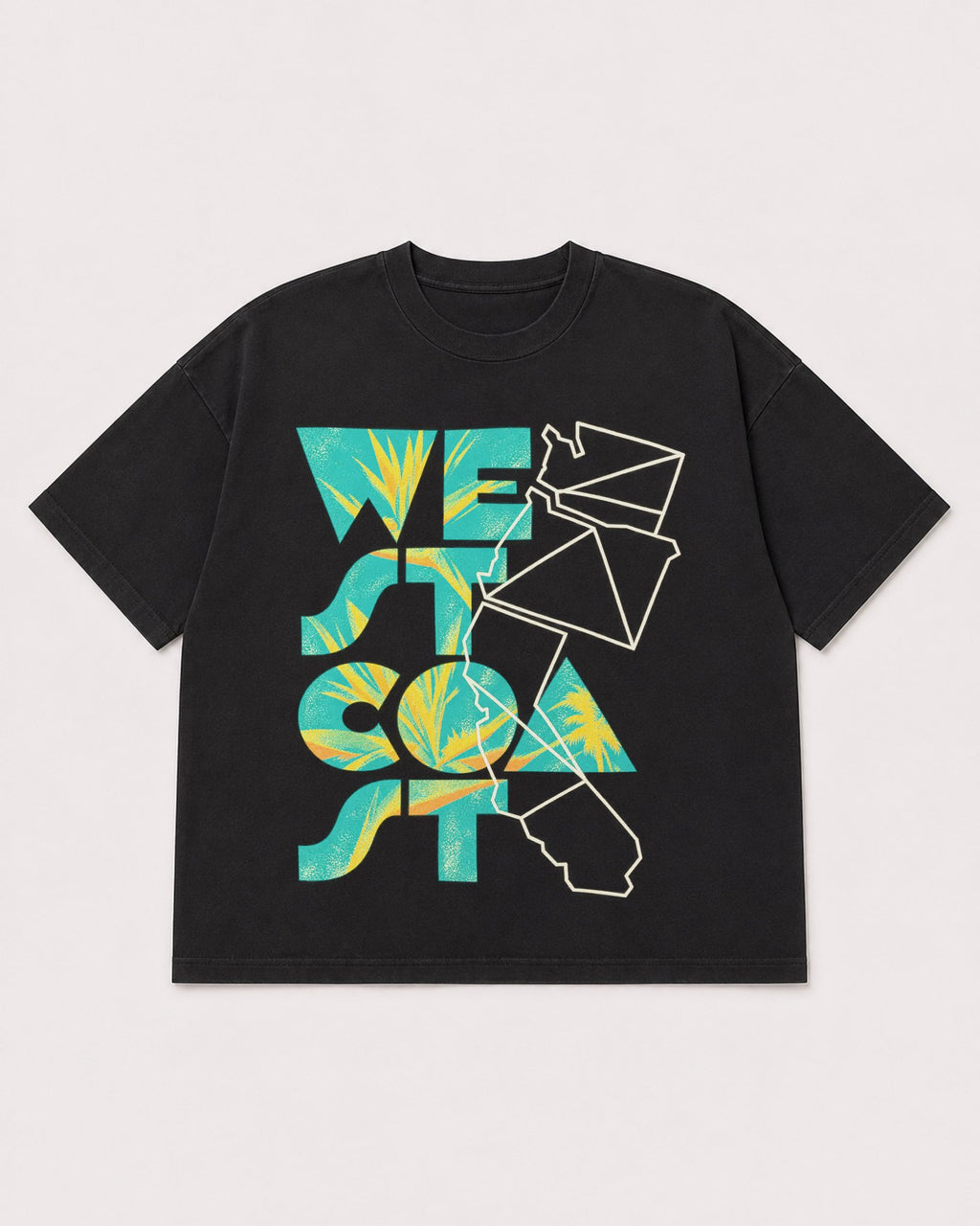Mockup Boxy Heavyweight Tee Black product