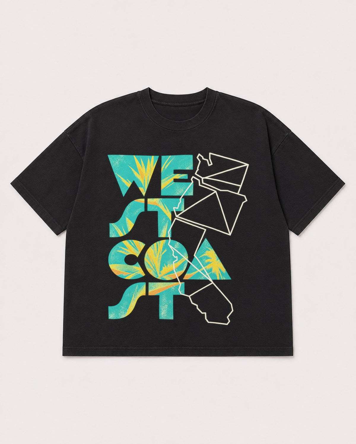 Mockup Boxy Heavyweight Tee Black product