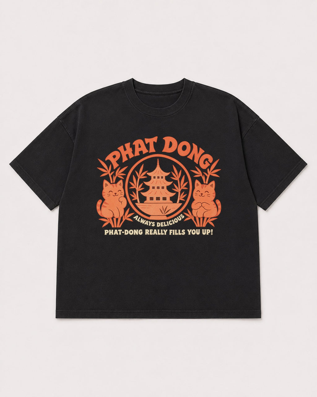Mockup Boxy Heavyweight Tee Black product