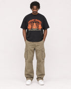 Mockup Boxy Heavyweight Tee Black male full-body 04