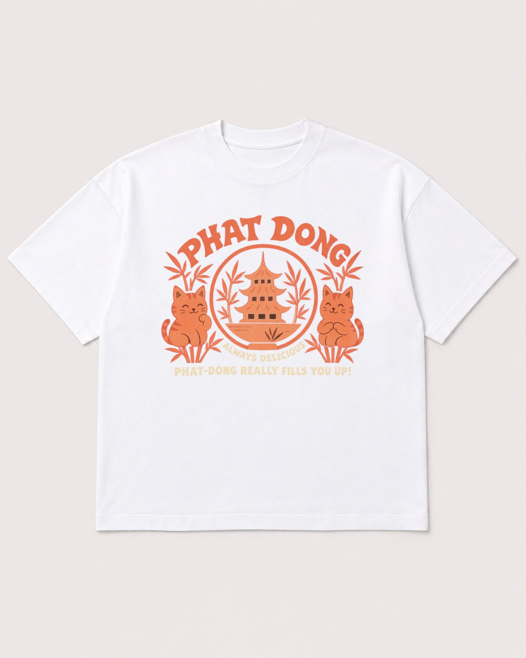 Mockup Boxy Heavyweight Tee White product