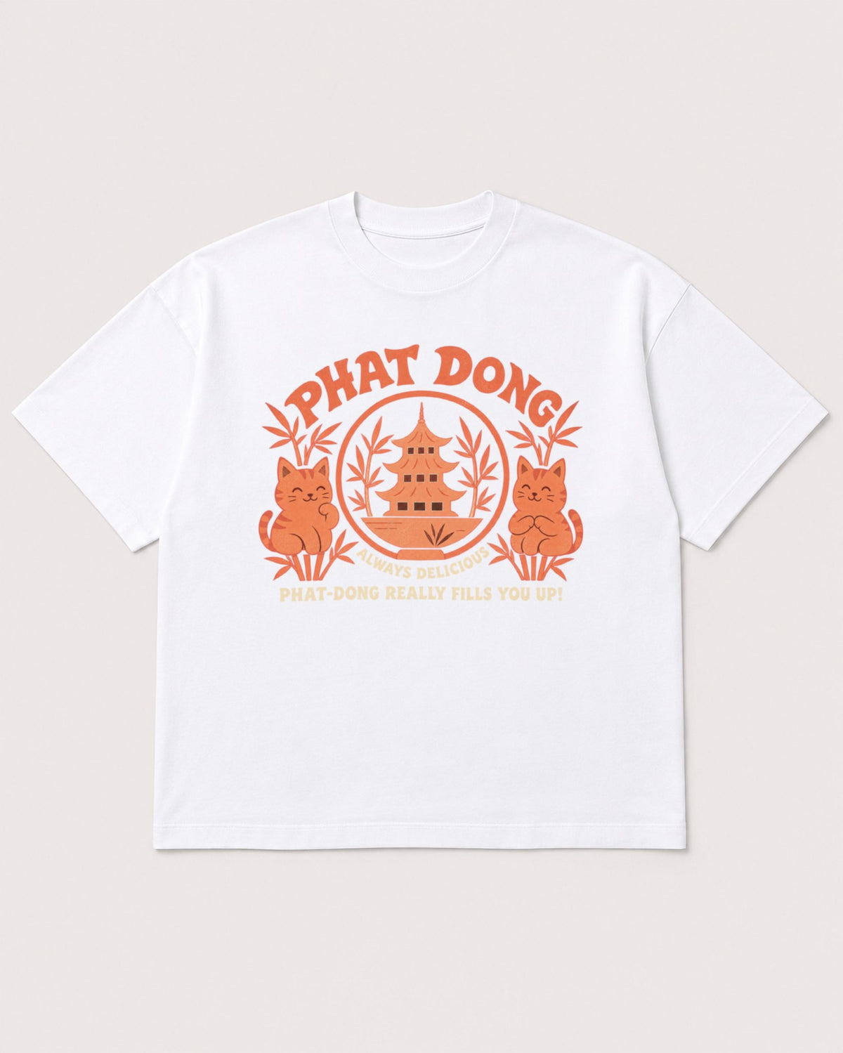 Mockup Boxy Heavyweight Tee White product