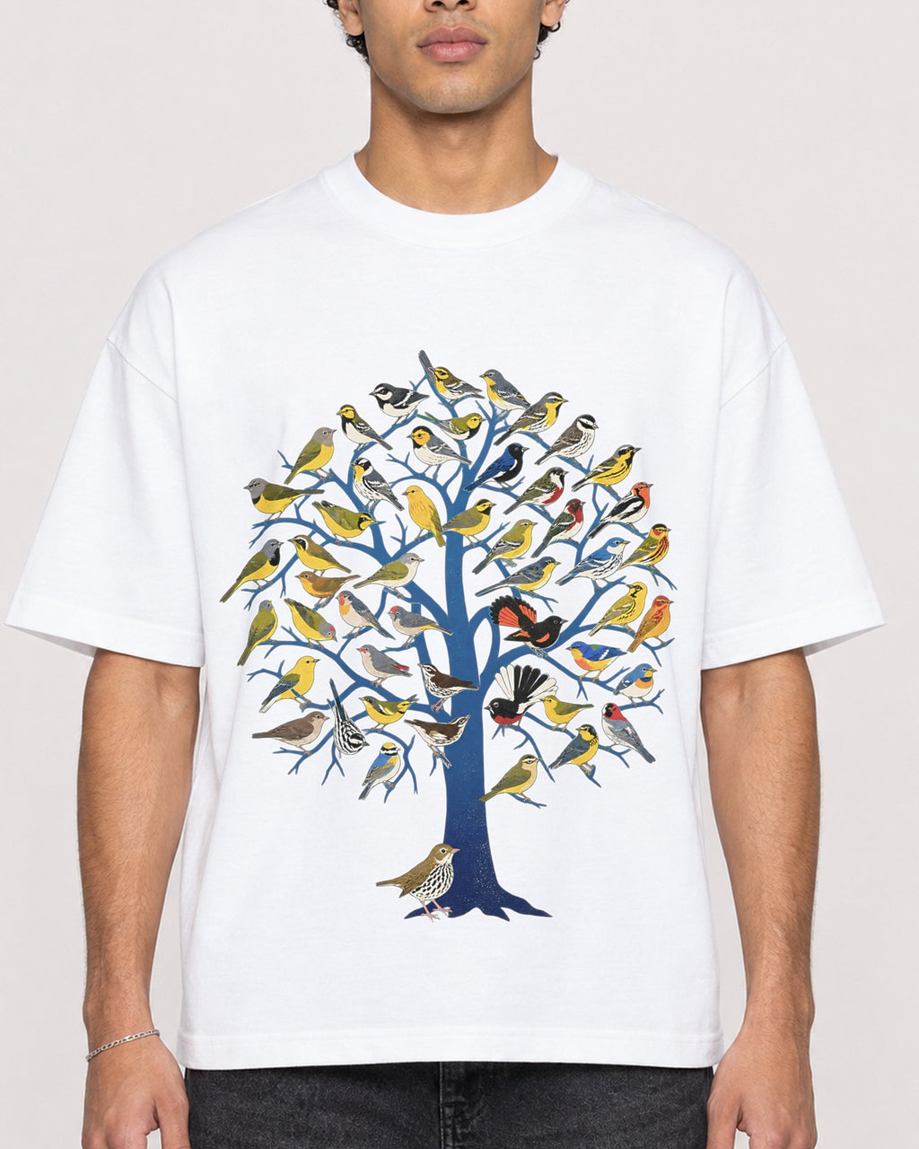 Mockup Boxy Heavyweight Tee White male close-up 10