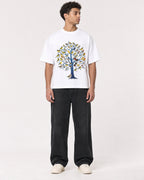 Mockup Boxy Heavyweight Tee White male full-body 10