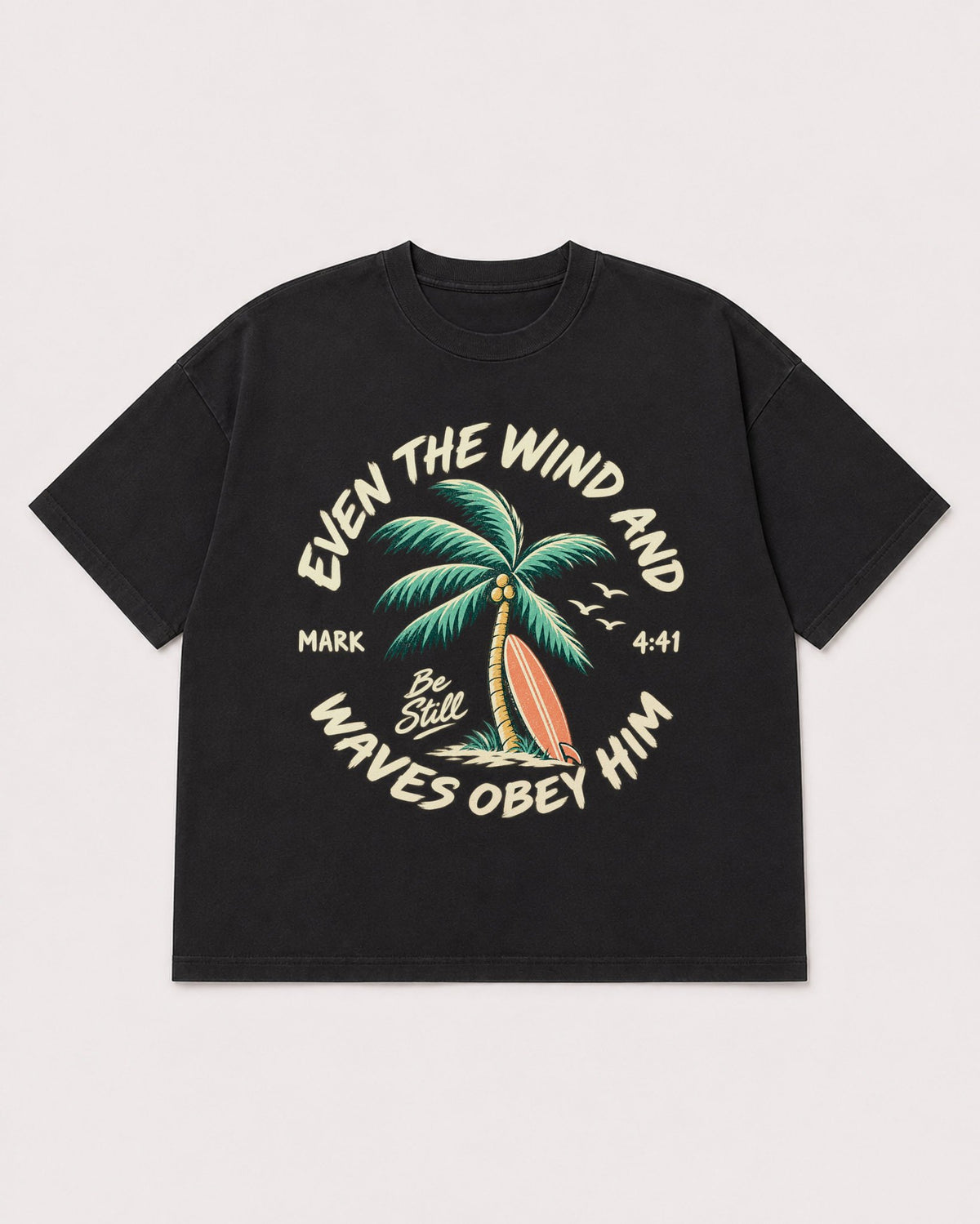 Mockup Boxy Heavyweight Tee Black product
