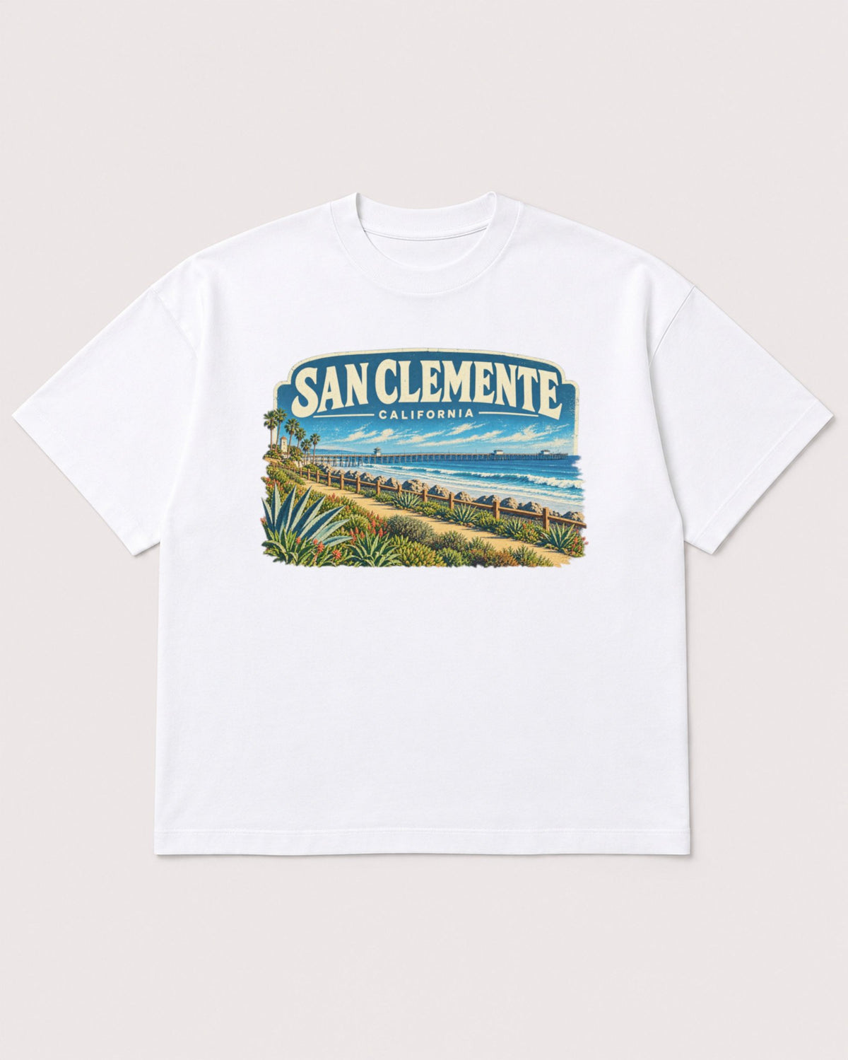 Mockup Boxy Heavyweight Tee White product