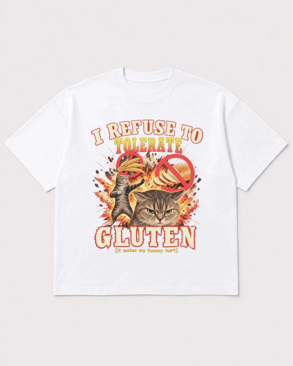 Mockup Boxy Heavyweight Tee White product