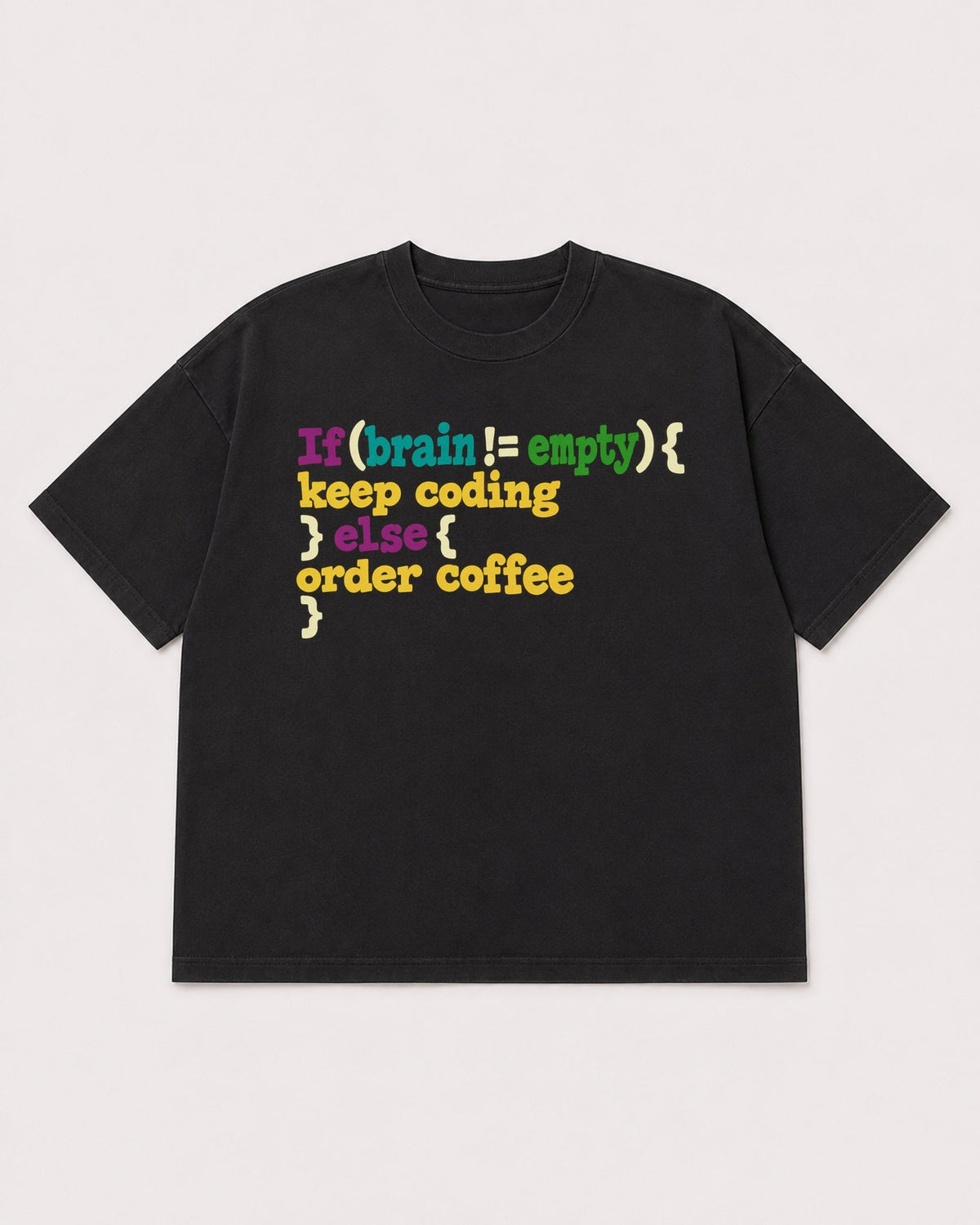 Mockup Boxy Heavyweight Tee Black product