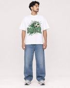 Mockup Boxy Heavyweight Tee White male full-body 02