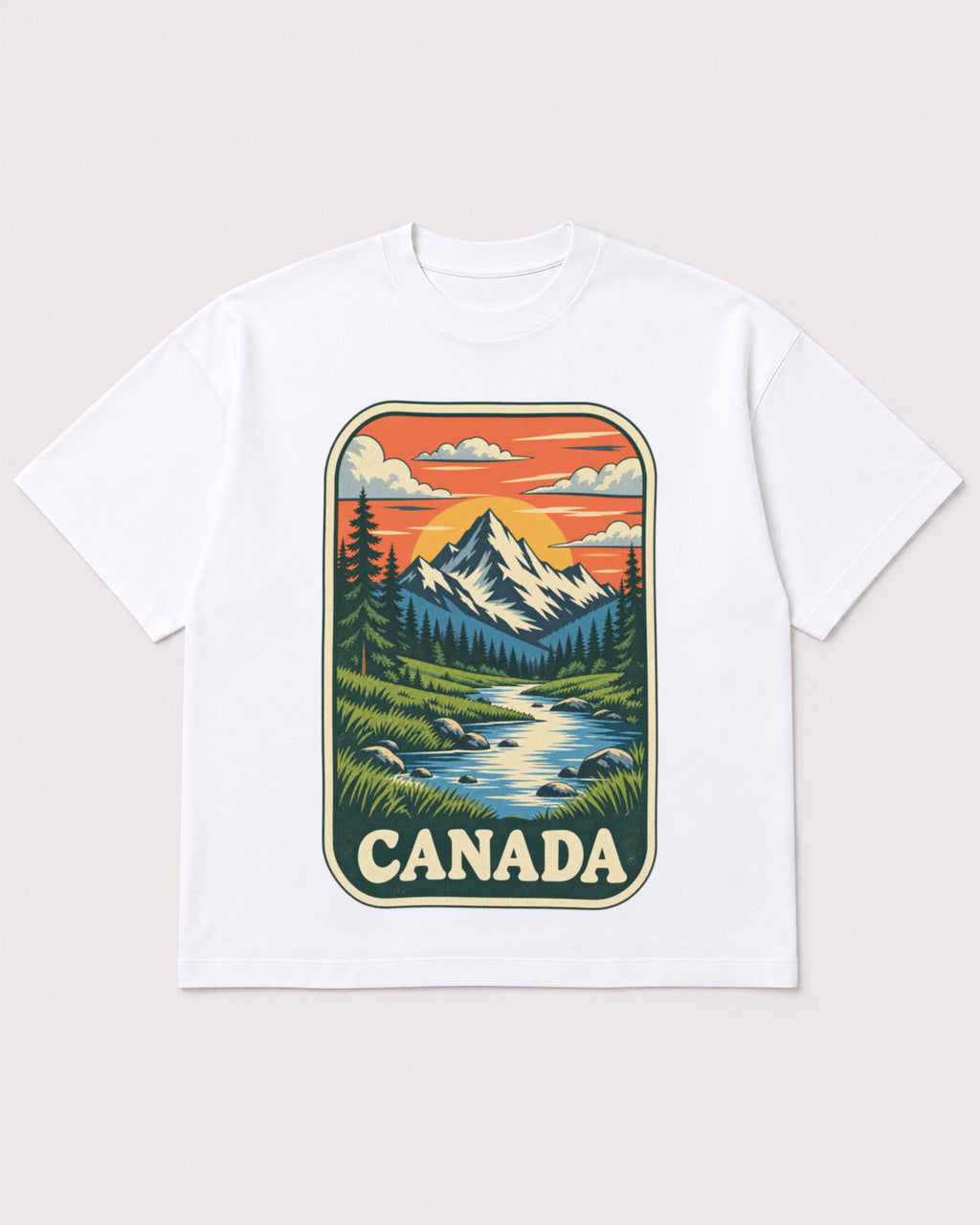Mockup Boxy Heavyweight Tee White product