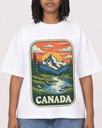 Mockup Boxy Heavyweight Tee White female close-up 15