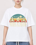 Mockup Boxy Heavyweight Tee White female close-up 41