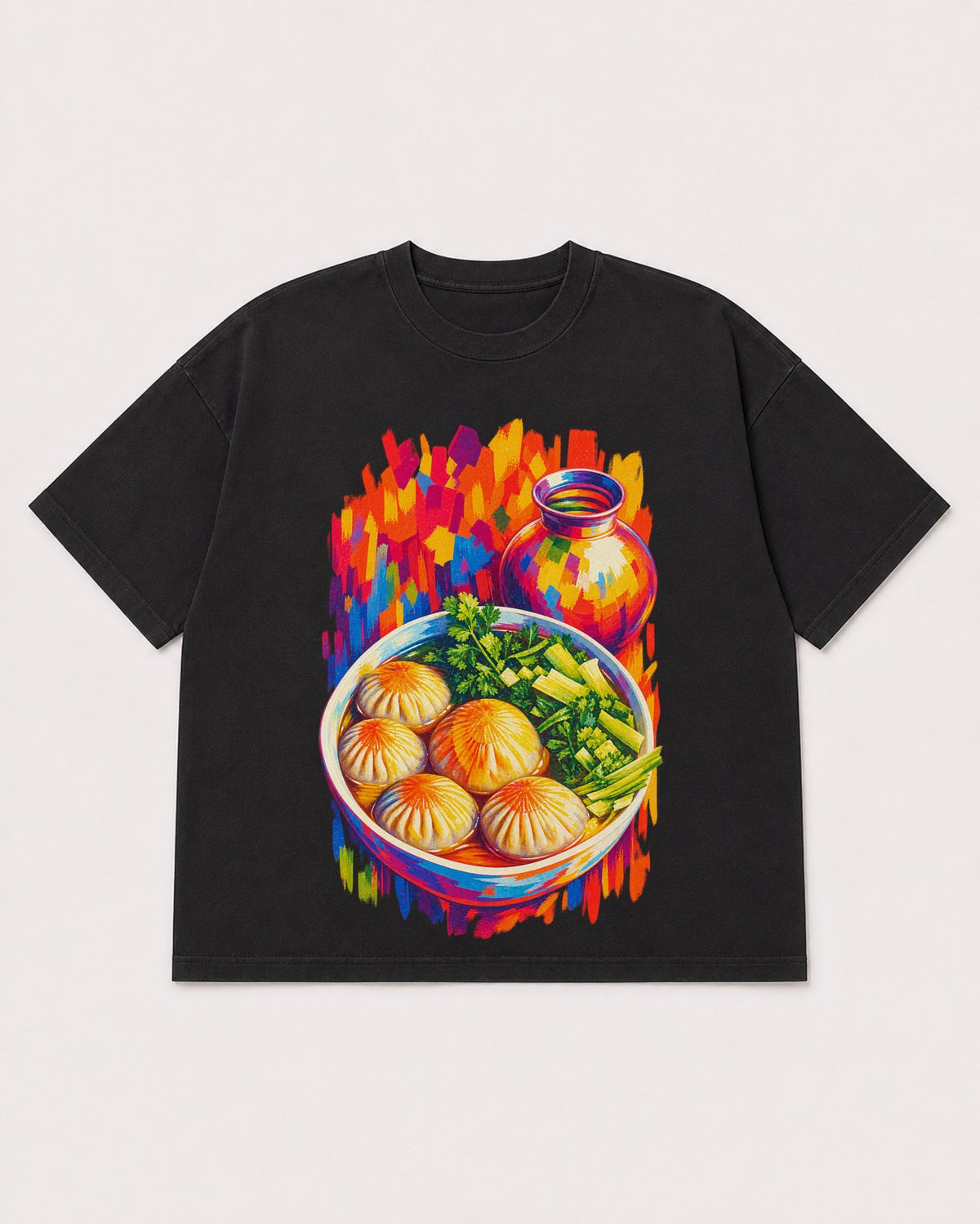 Mockup Boxy Heavyweight Tee Black product