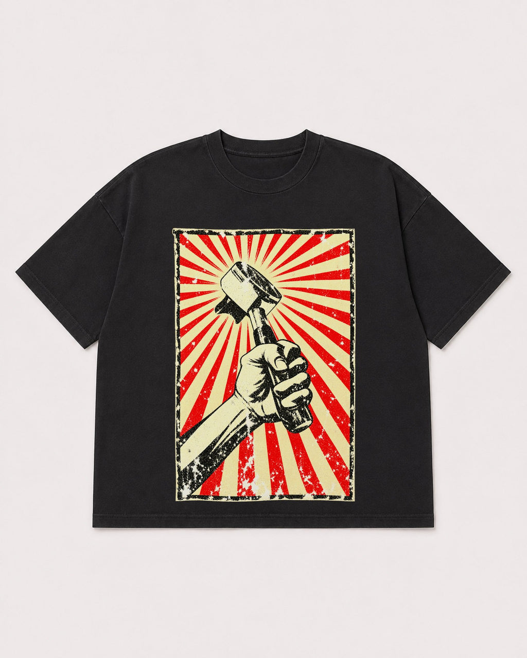 Mockup Boxy Heavyweight Tee Black product