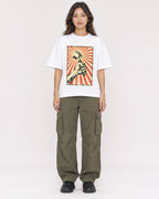 Mockup Boxy Heavyweight Tee White female full-body 02