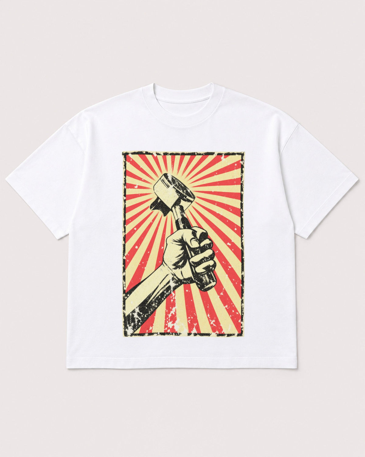 Mockup Boxy Heavyweight Tee White product