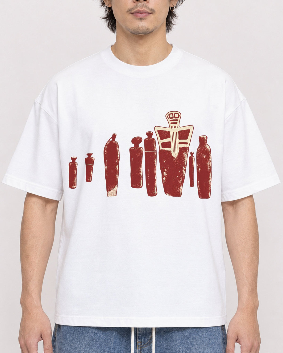 Mockup Boxy Heavyweight Tee White male close-up 03